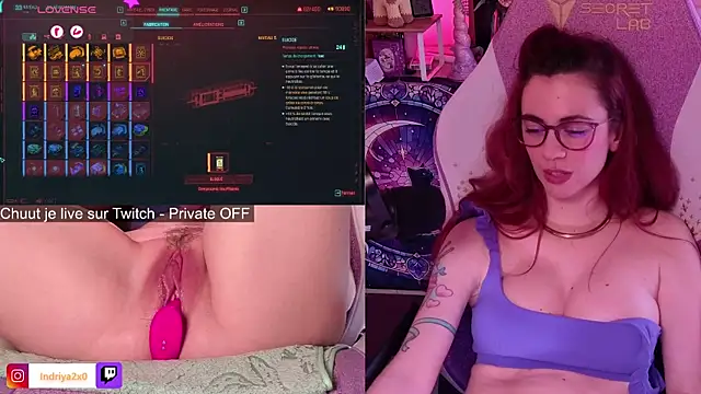 Indriya2x0 live cam, France, Thin, Colorful, Green - EroticFlix