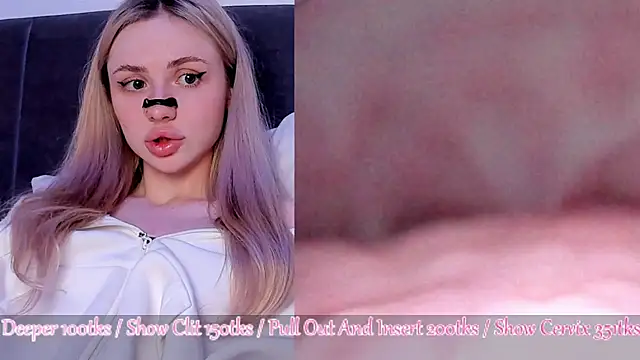 jannemary live cam, Thin, Blonde, Blue, Shaven - EroticFlix